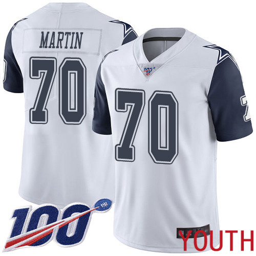 Youth Dallas Cowboys Limited White Zack Martin #70 100th Season Rush Vapor Untouchable NFL Jersey->dallas cowboys->NFL Jersey